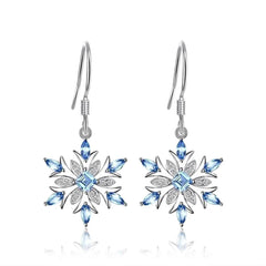 White diamond earrings