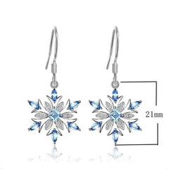 White diamond earrings